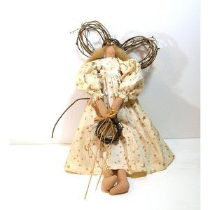 Angel Doll Folk Art Primitive Country Style Doll